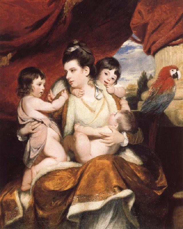 Sir Joshua Reynolds Lady Cockburn and Her Three eldest sons China oil painting art